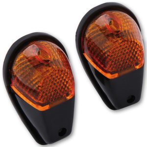 HIGHSIDER smart Verkleidungsblinker Schwarz/Orange E-Geprüft (Paar)